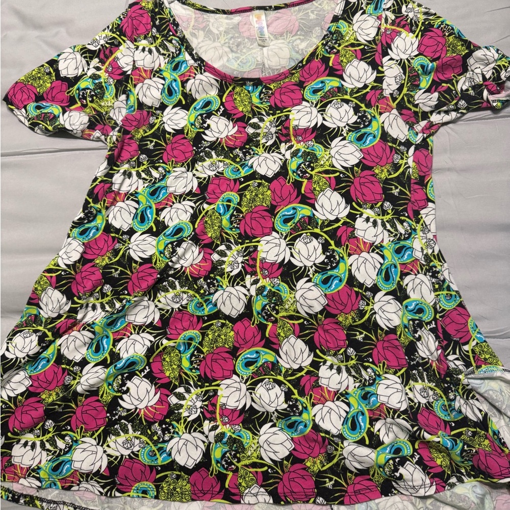 Colorful Floral Lularoe Perfect Tee